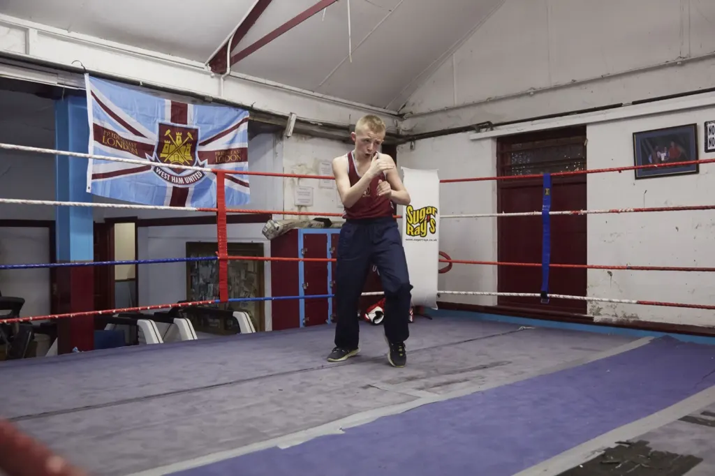 West Ham Amateur Boxing Club — documentary and portrait photograph in London, UK, frame 10 of 28.